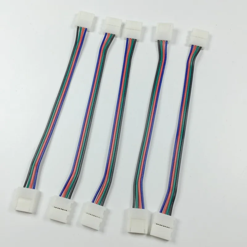100 шт./лот светодиодный адаптер разъема печатной платы для 5050 RGB светодиодный свет 10 мм Газа Connector