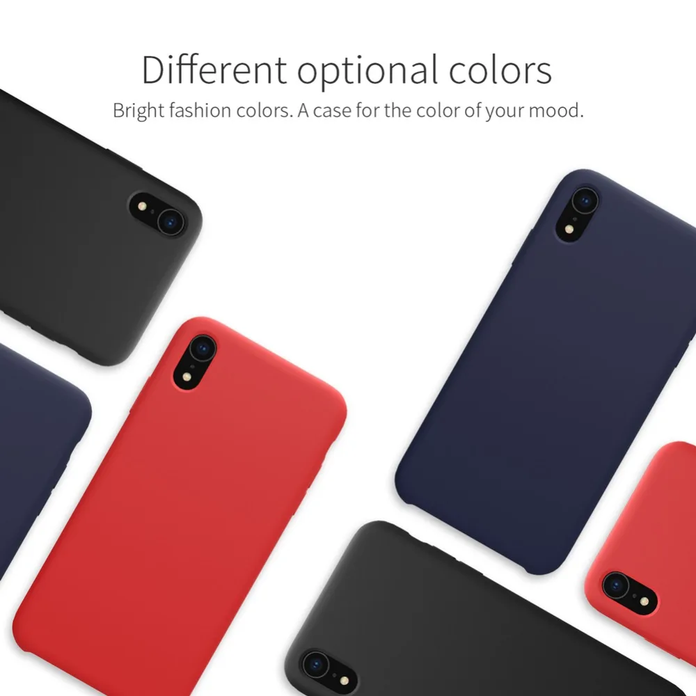 Для iPhone XR чехол Nillkin роскошный гибкий Чистый силиконовый чехол для iPhone XR задняя крышка для iPhone XR Nilkin Мягкий сенсорный чехол для телефона