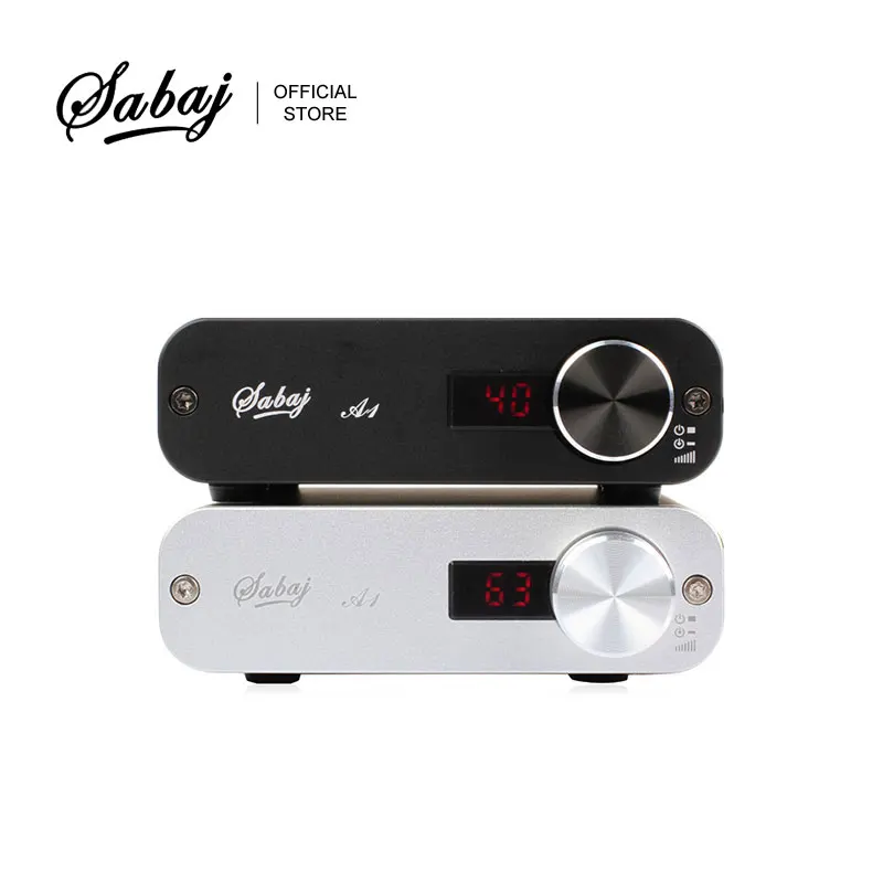Цифровой усилитель класса D Hifi Sabaj A1 Портативный мини HIFI 60 Вт 30 * 2 RMS RCA аналоговый