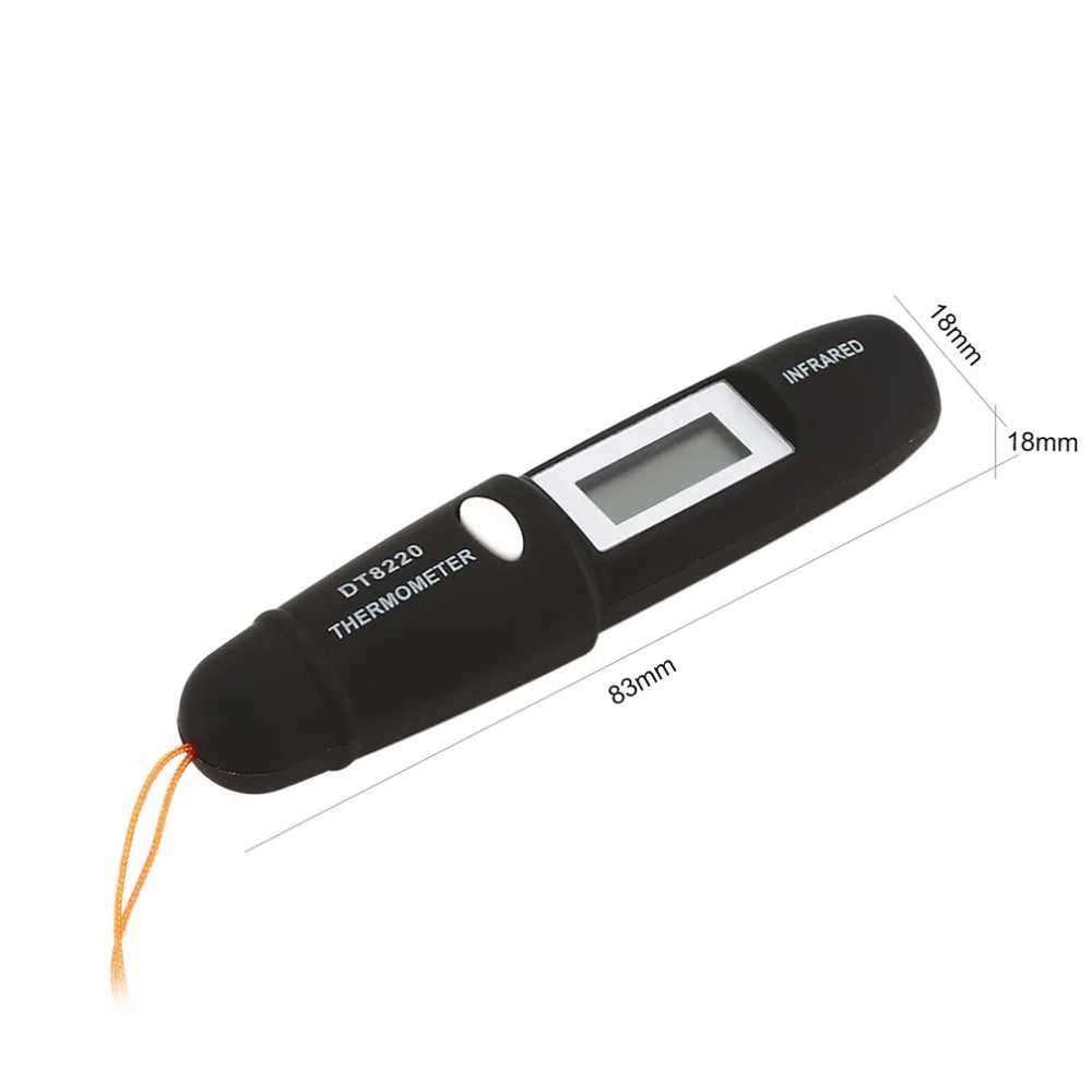 DT8220 цифровой ЖК-Мини Инфракрасный термометр измеритель температуры тестер Красный Лазерный Карманный Бесконтактный пирометр ручка Хо использование удержания использования