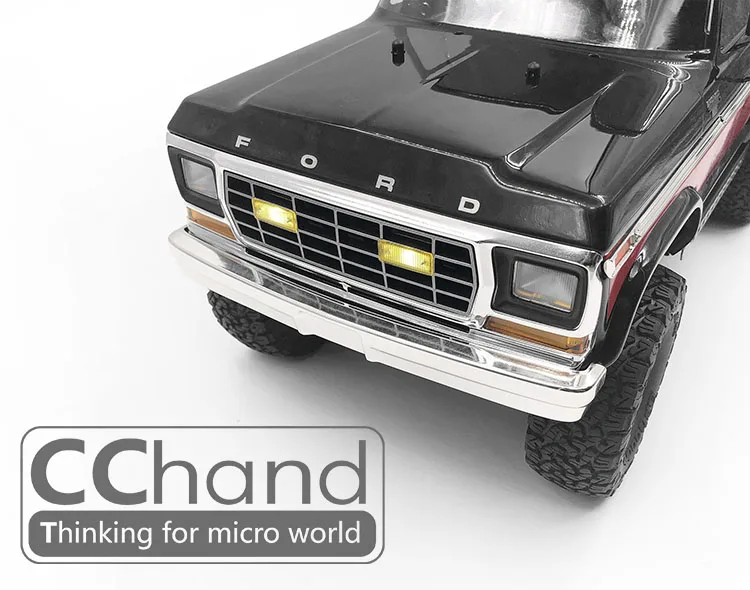 CChand Grille fog lamp light brace + LED for TRX-4 TRX4 BRONCO RC car toy | Игрушки и хобби