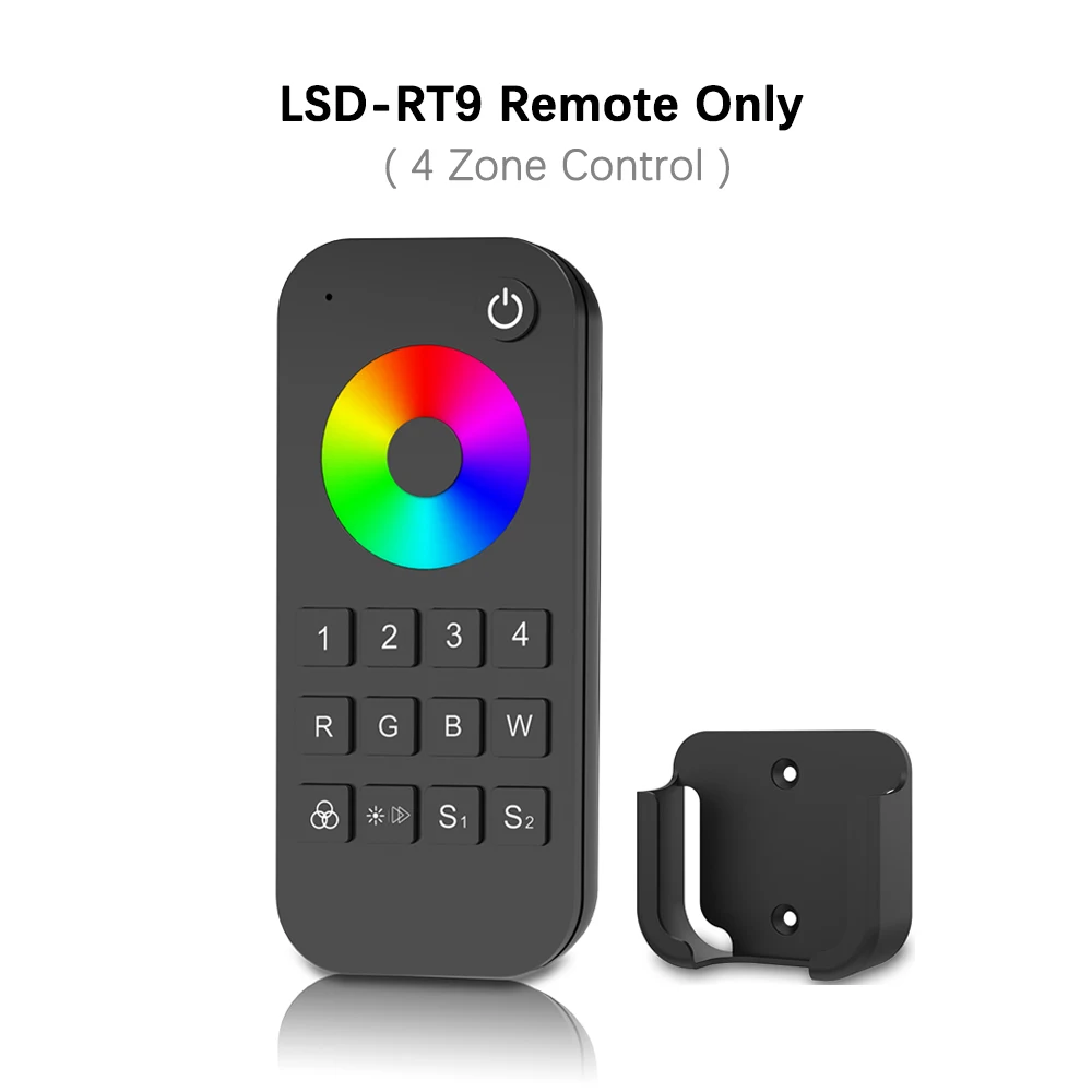 LSD-RT9 Remote Only Светодиодная лента RGBW/RGB/ССТ/затемнением+ 2,4G Беспроводной РЧ пульт дистанционного управления 4 канала светодиодный RF контроллер для RGB/RGBW Светодиодные ленты светильник - Цвет: LSD-RT9 Remote Only