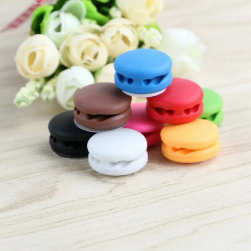 KEITHNICO3Pcs зажим для кабеля в форме макаруна настенный Настольный органайзер USB