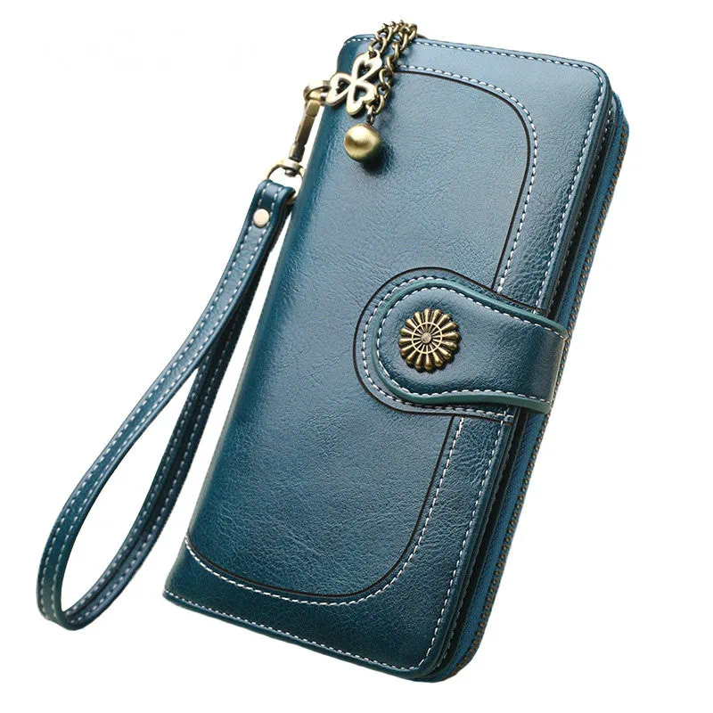 2019 New Female Wallet Leather Women Change Long Design Hasp Purses Clutch Money Coin Card Holders Carteras | Багаж и сумки
