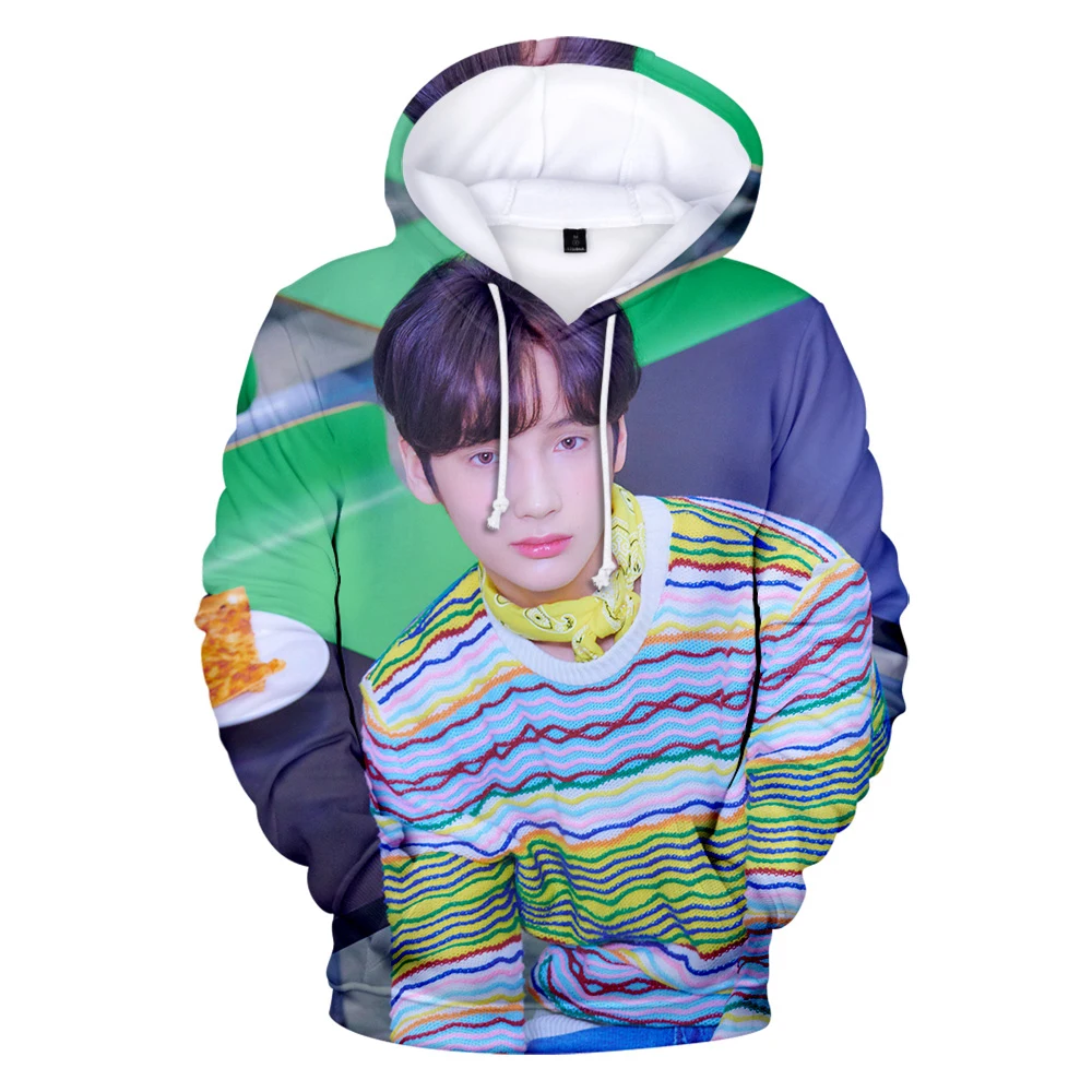 Корейская мужская Группа TXT 3D толстовки для мальчиков и девочек Повседневная