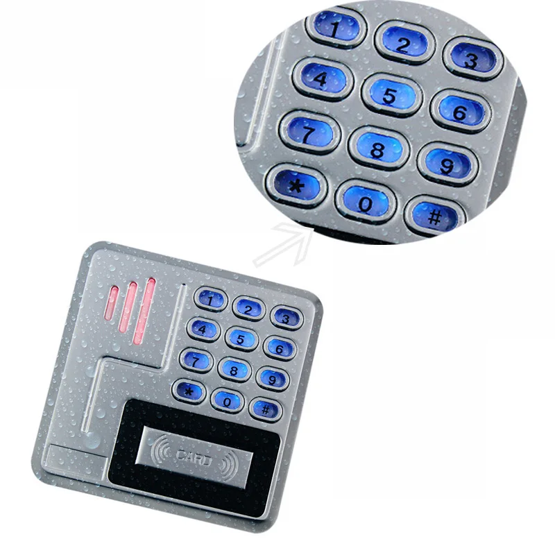 

Outdoor Metal Waterproof backlight Keypad RFID Card Reader for access control board