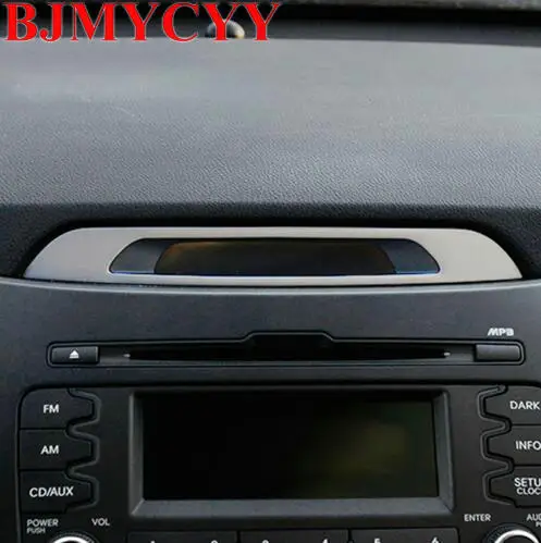 BJMYCYY для KIA Sportage R 2012 2013 2014 2015 выход центральной консоли DVD из нержавеющей