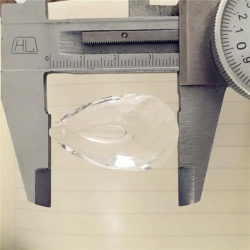 38 мм 100 шт./лот прозрачные хрустальные осветительные детали Хрустальные Граненые