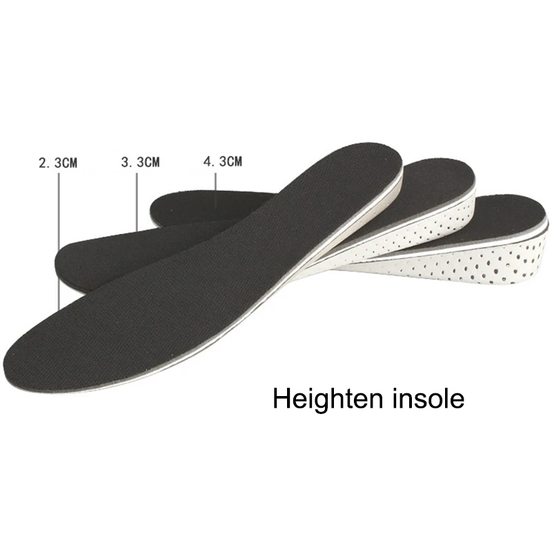

1 Pair Women Men Height Increase Insoles Breathable Shockproof Durable Shoes Pads chaussures femme Dropshipping
