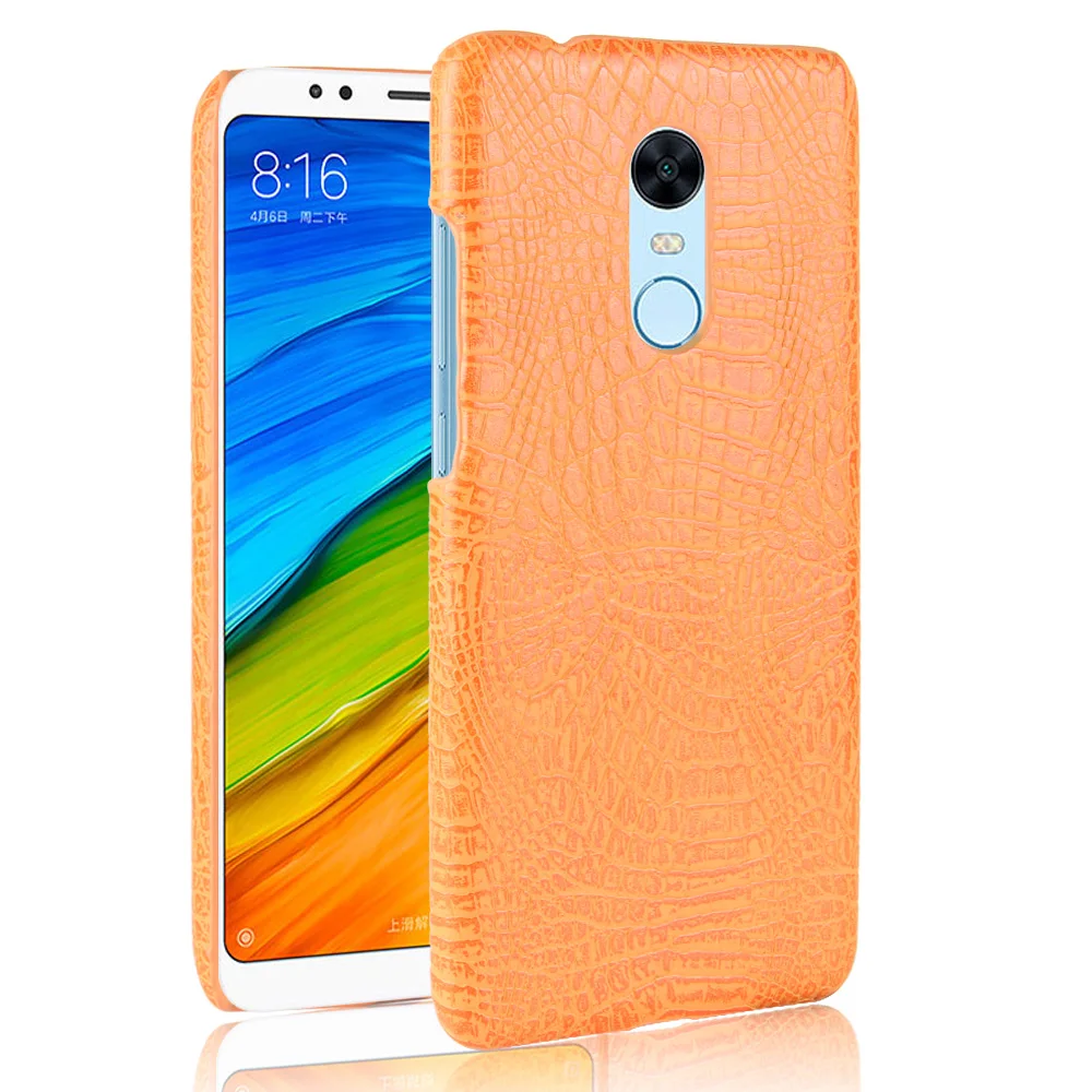 Для Xiaomi Redmi 5 чехол Крокодил шаблон Искусственная кожа телефона для redmi5