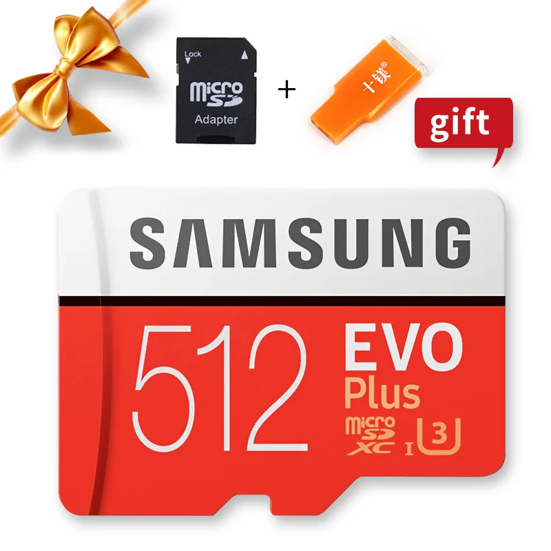 SAMSUNG 100% оригинальные U3 SDXC 512 ГБ 256 128 EVO Plus Microsd карты памяти класс 10 Micro SD TF флэш-карта