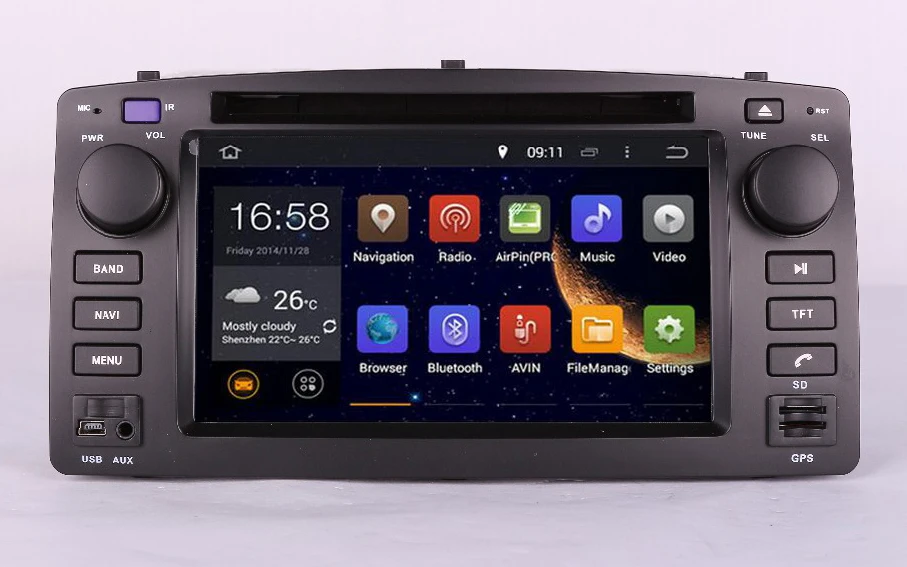 7 &quotавтомобильный dvd плеер на основе Android с ТВ/BT GPS 3G WI FI - Цена: 16 011,34 руб.