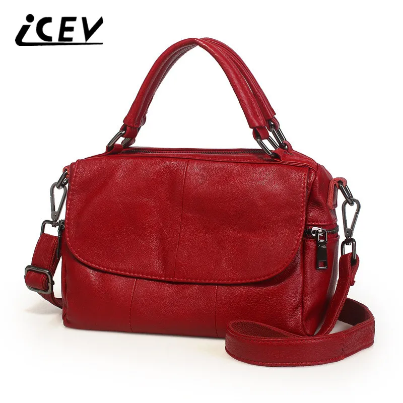 ICEV новые женские сумочки из воловьей кожи сумки натуральной от известных брендов