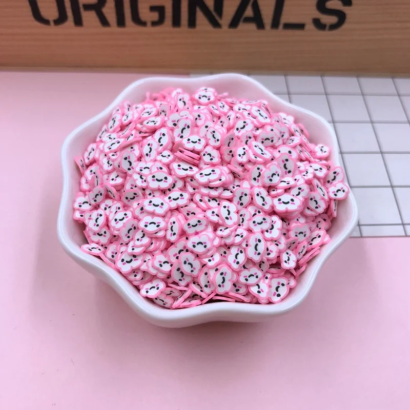 pink cloud 50 г/лот Горячая глина облако ломтик, глина Радуга, Новые фрукты брызги для рукоделия, телефон деко, DIY - Цвет: pink cloud