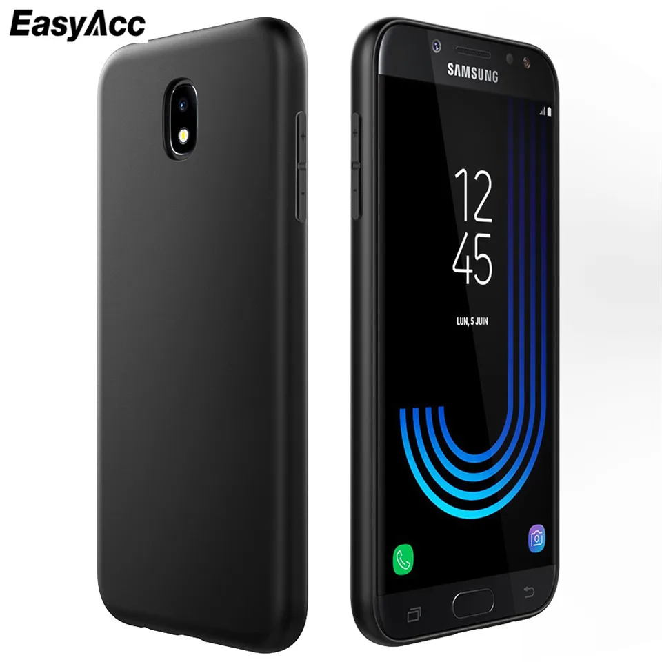 Чехол для Samsung Galaxy J7 2017/J730 черный чехол из ТПУ телефона матовая отделка тонкий