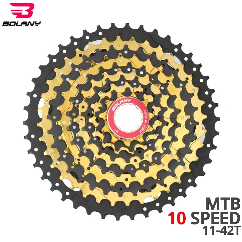 Белый MTB велосипед Freewheel/кассетные звездочки 10 S 30 Скорость 11-42 T Freewheel широкого соотношения аксессуары для горных велосипедов для sunracing - Цвет: Белый