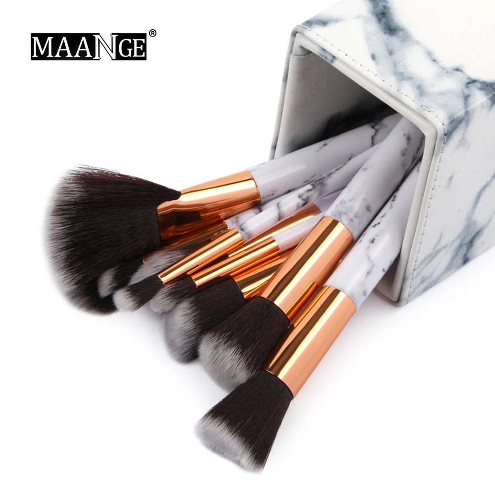 MAANGE Косметические кисти для макияжа, держатель для ручки, чехол, портативная пустая кисть из искусственной кожи, органайзер для кистей, контейнер для чашек, инструмент для макияжа