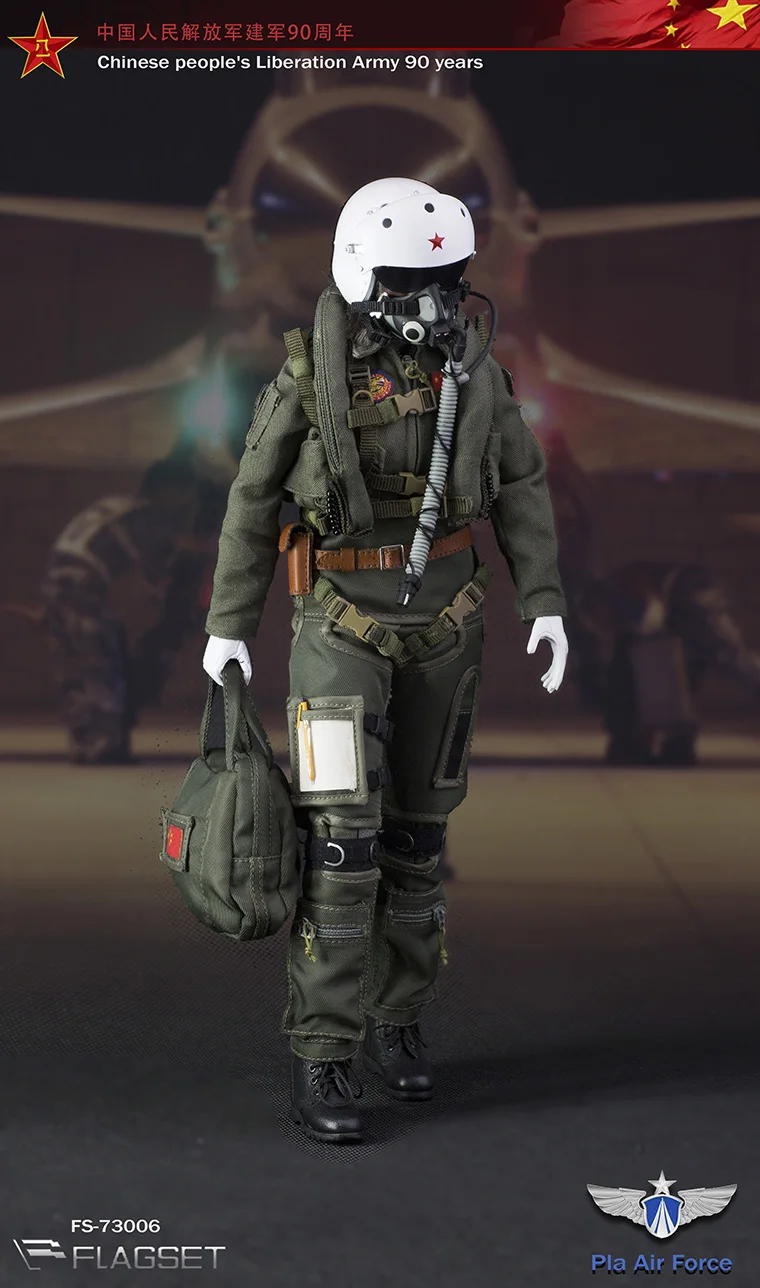 1/6 масштаб Коллекционная Фигурка военного солдата китайский Air Force женский пилот 1" фигурку куклы Пластик модель игрушки