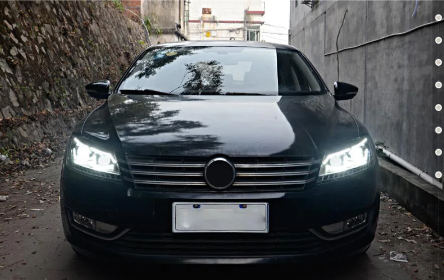 2 шт динамическая видео Passat B7 фара 2011~ Magotan фара DRL Hid головная лампа Ангел глаз биксеноновый луч аксессуары