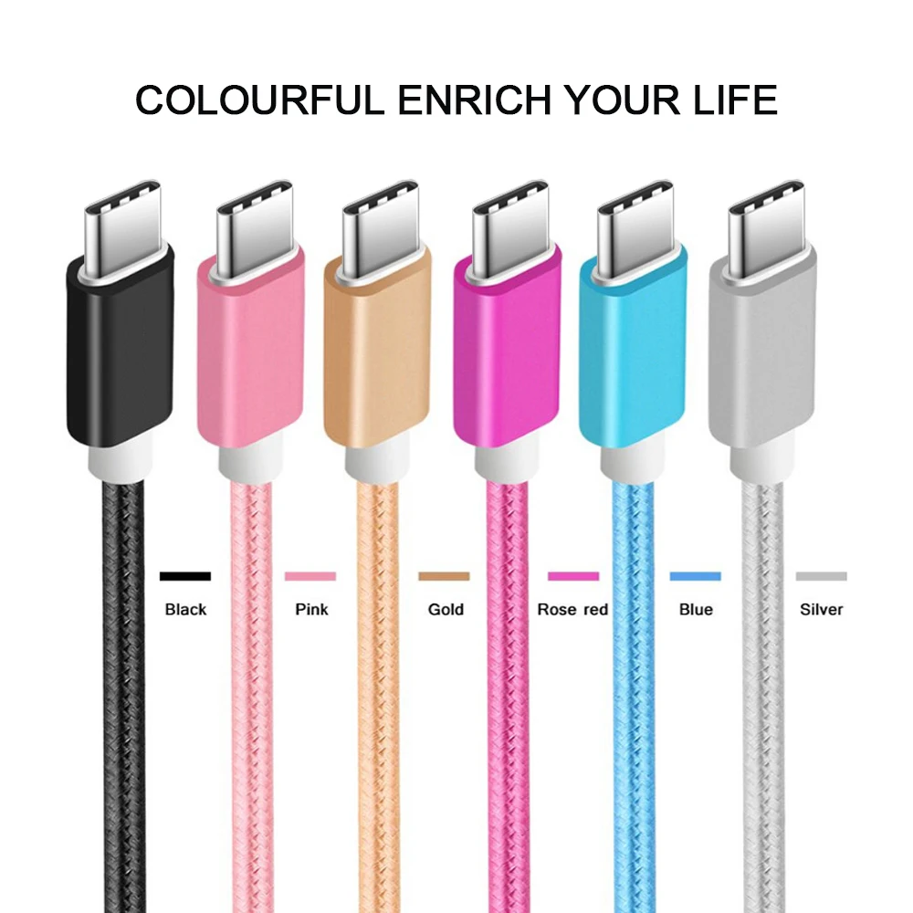 Usb-кабель PHOMAX type C нейлоновый плетеный кабель для быстрой зарядки для samsung S9 Galaxy USB кабель для Macbook Xiaomi mi 8 A1 зарядный шнур