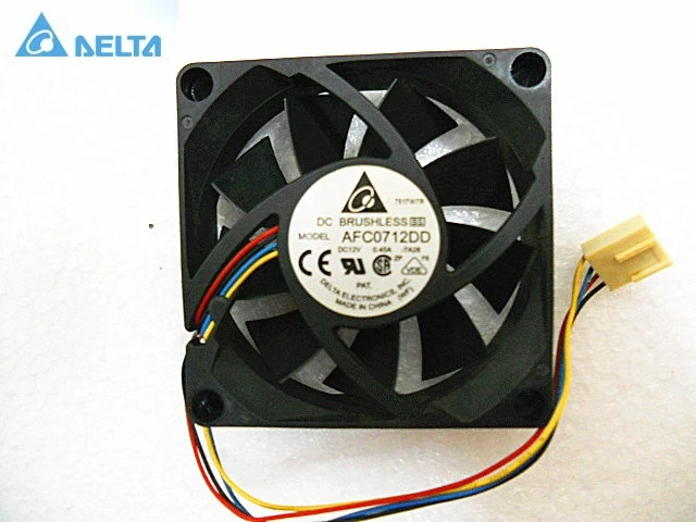 

for delta AFC0712DD DC 12V 0.45A 7020 7cm 70mm four-wire pwm tempreture control cooling fan