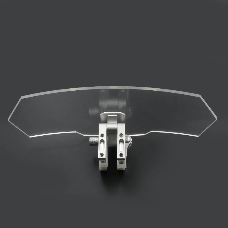 

Motorcycle Clip-on Windshield Windscreen Extension Deflector Universal Fit New