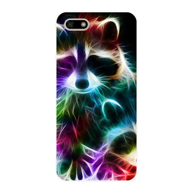 30 Мягкий силиконовый чехол 28G из ТПУ с милым енотом для huawei Honor 7C 7a 5,7 дюймов 7x 8x 7a 5,45 Y5 Русская версия - Цвет: 30