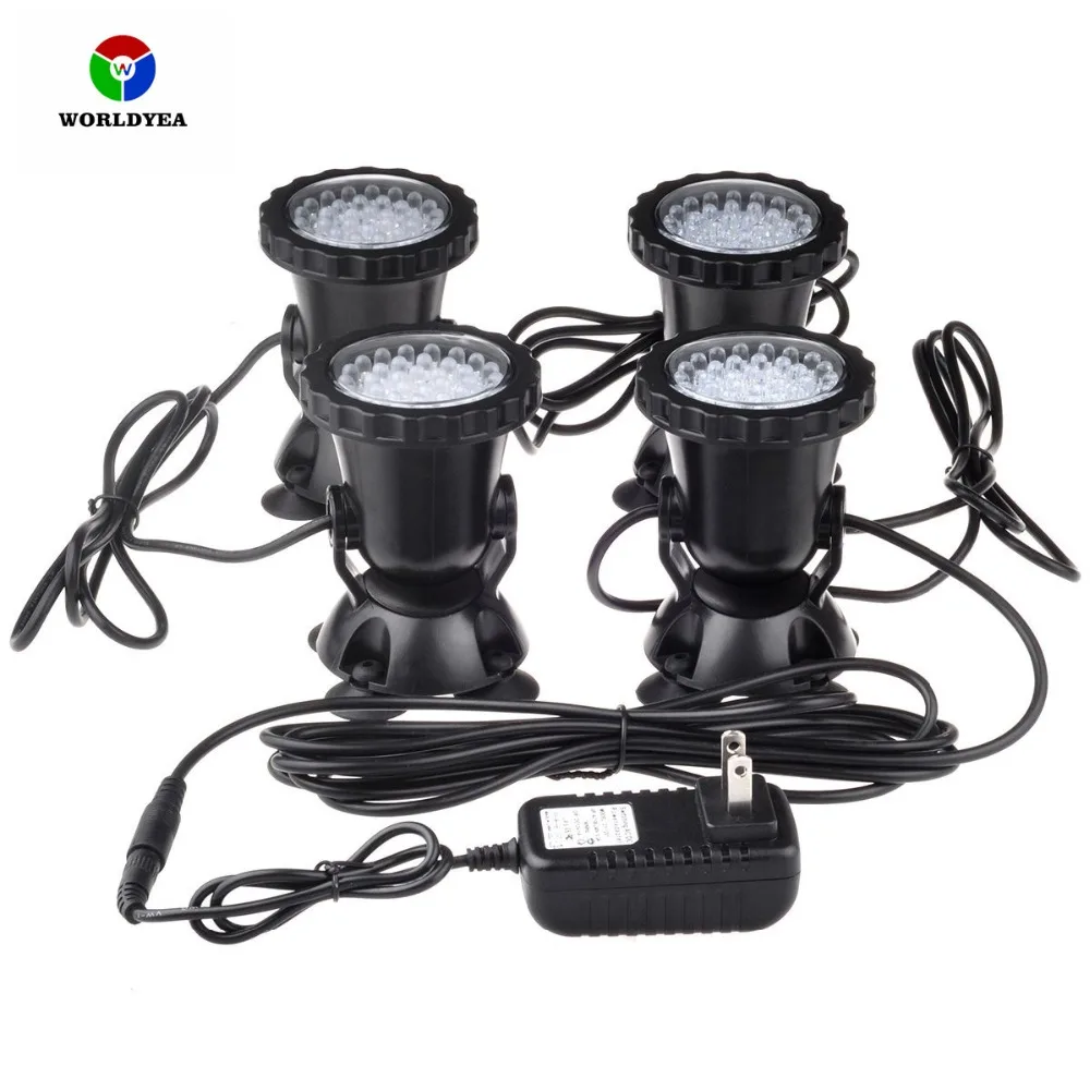 1 pin 4 36LED RGB погружной прожектор Подводный красочный пейзаж свет лампа Наружное