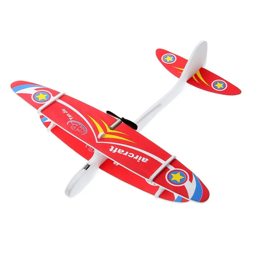 RCtown DIY биплан AB Glider пены приведенный в действие летающий самолет Перезаряжаемые