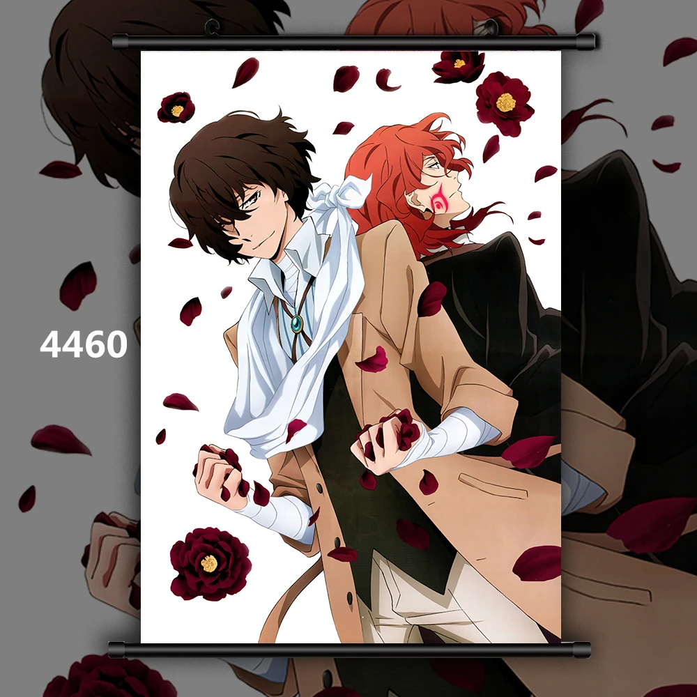 4460 Bungou бродячие собаки Аниме Манга настенный плакат свиток домашнее украшение Стены Искусства - Цвет: 4460