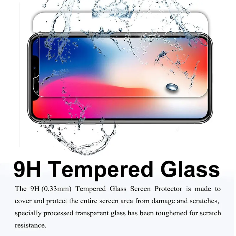 Закаленное стекло FQYANG 9 H для IPHONE XS MAX XR X 8 7 6 S PLUS 5C 5SE 5 5S 4 4s закаленное Премиум