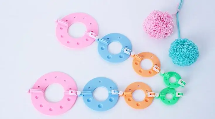 1 компл. Различные размеры DIY помпон производитель вязальные иглы для пуха мяч Вивер шляпа шарф повязка на голову Швейные аксессуары