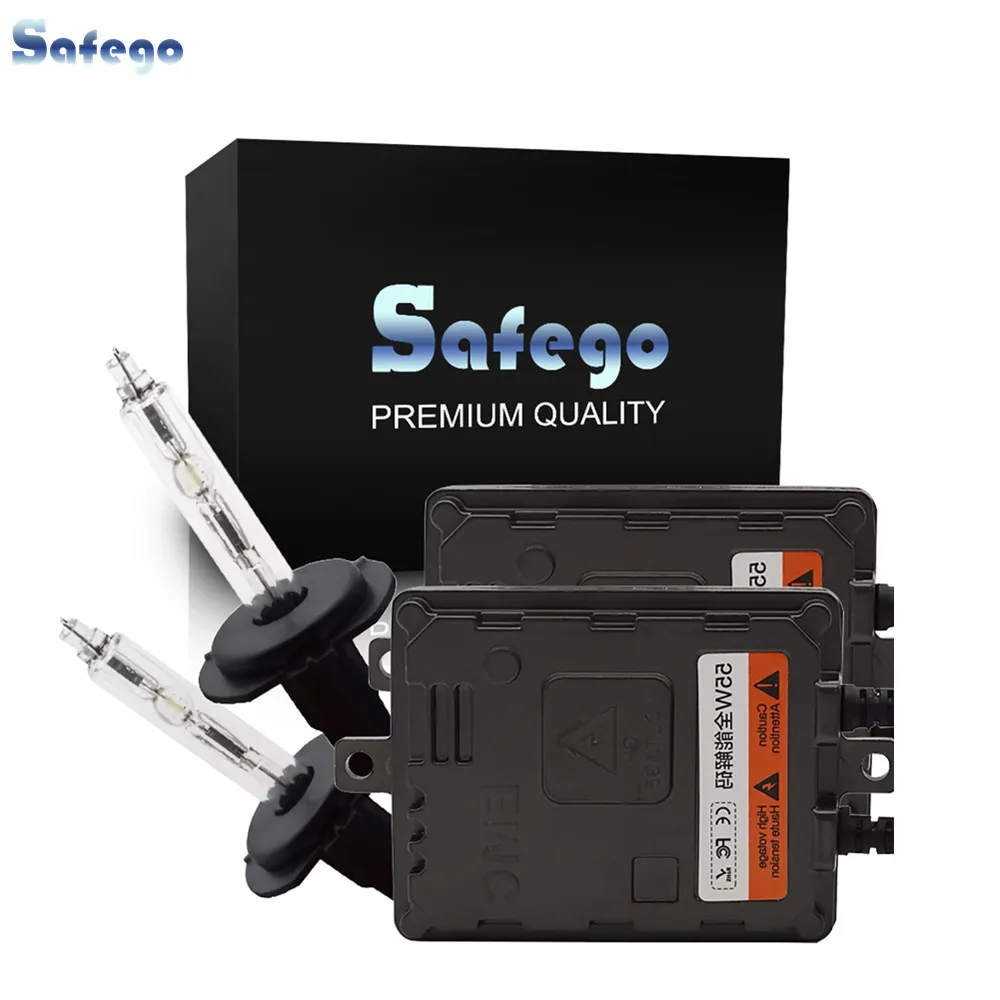 55 Вт H7 Ксеноновые Conversion Kit Safego6000K теплый белый HID луковицы AC высокого качества Canbus