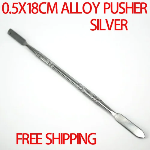 

New arrive silver 2pcs Retail Nail Scrubs Professional Manicure stick Nail Cuticle Stick Spoon Cut Manicure nail pusher