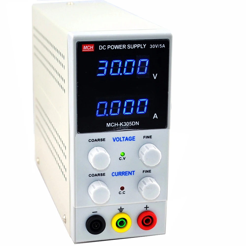 

4-digit display MCH-K305DN high precision Mini Switching Regulated Adjustable DC Power Supply SMPS Single Channel 30V5A Variable