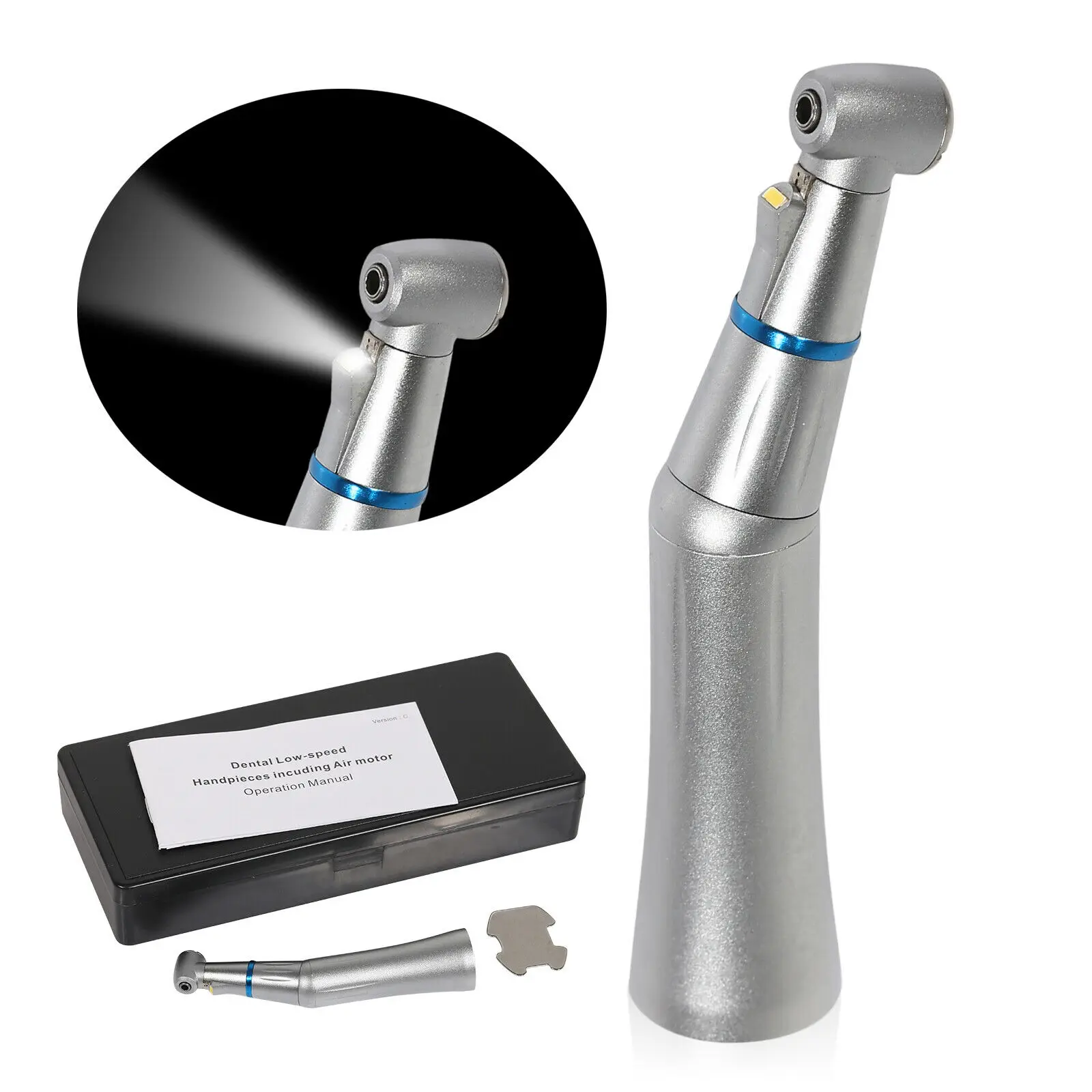 NSK KAVO Style Dental 1:1 волоконно оптический светодиодный внутренний угловой наконечник