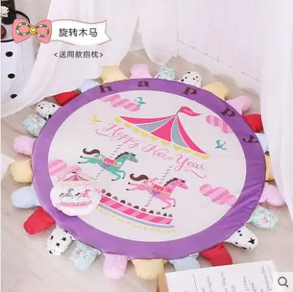 Европа Стиль круг коврики для йоги жаккардовые компьютер подушки ковры и круглый