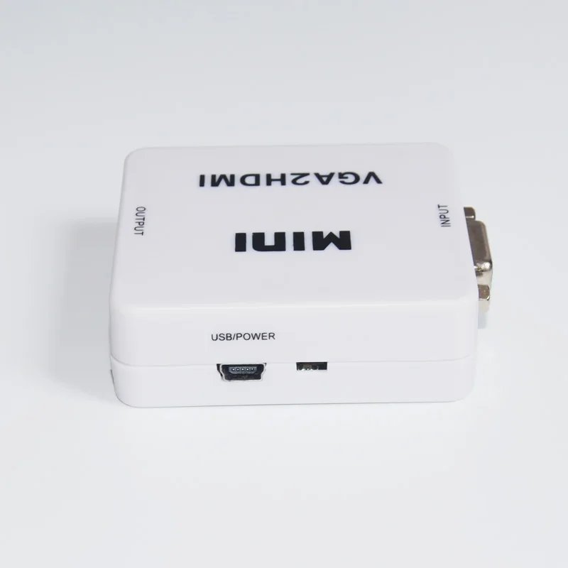 Мини HD 1080P Аудио VGA к HDMI совместимый HDTV видео преобразователь адаптер с