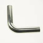 Санитарный фитинг OD 304 из нержавеющей стали с углом 90 градусов, фитинг для стыковой трубы, прямая длина трубы 100 мм, 45 мм