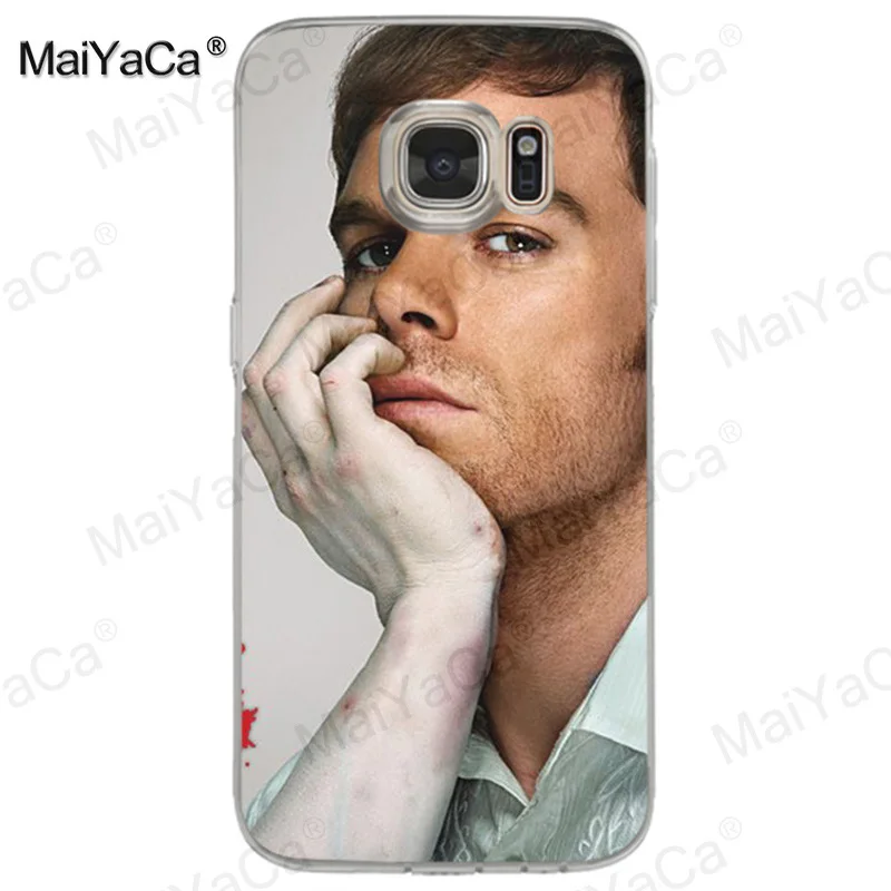 MaiYaCa ТВ шоу Dexter Morgan класса люкс качества прозрачный мягкий для телефона чехол для Samsung Galaxy S8 s7 edge s6 edge plus s5 s9 чехол