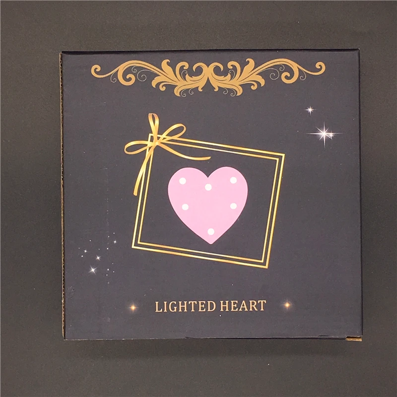 3D ночной Светильник красивый светодиодный светильник Marquee Love Heart с пультом