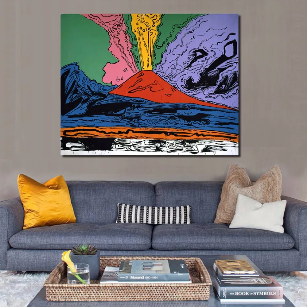 JQHYART картина маслом для домашнего декора ANDY WARHOL Vesuvius настенные картины гостиной