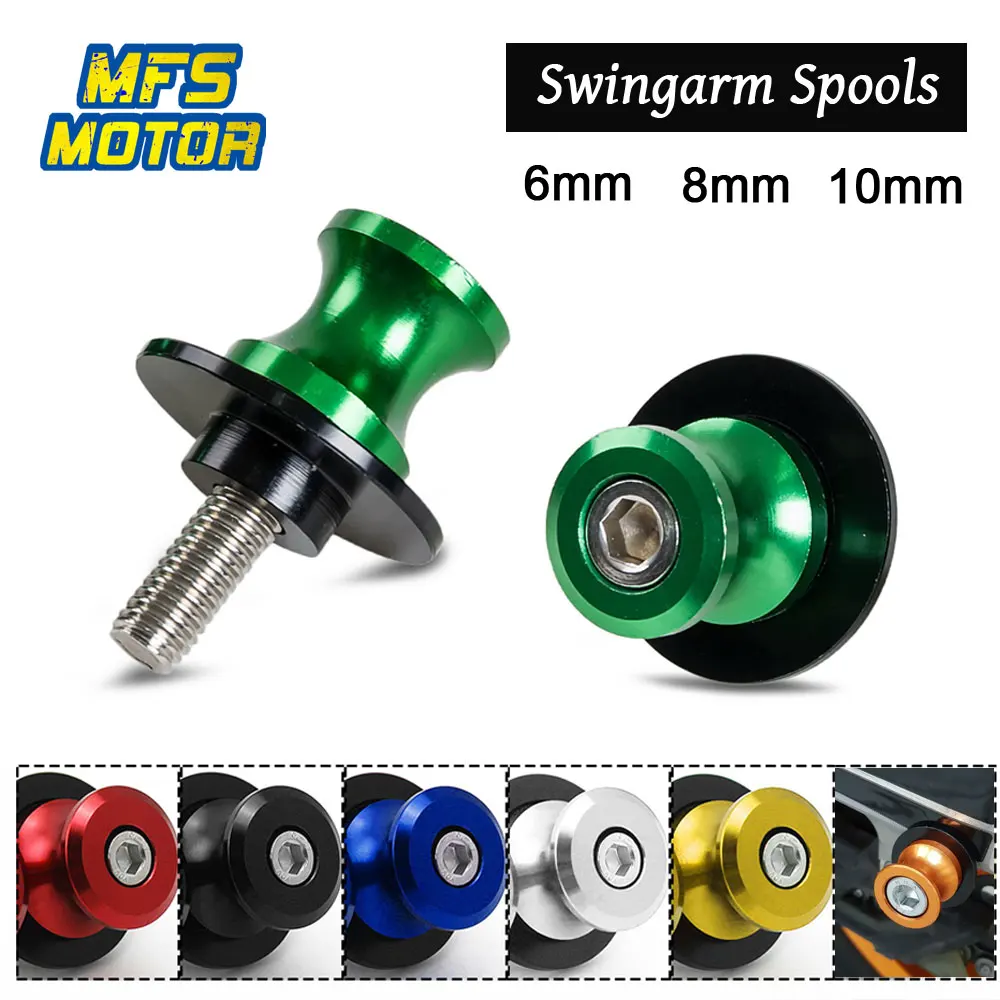 6 8 10 мм катушки для мотоцикла ползунок винт подставка Yamaha Honda Harley KTM Suzuki Kawasaki Ninja ZX6R
