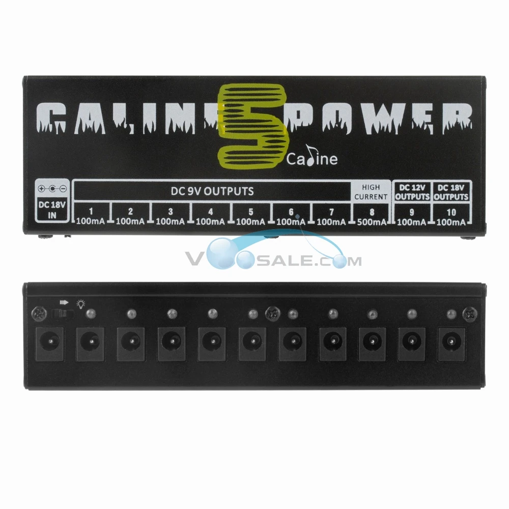 Caline CP-05 педаль эффектов питание высокая частота 10 с изолированными выходами(9 В, 12 В, 18 в) напряжение защиты гитары педаль мощность
