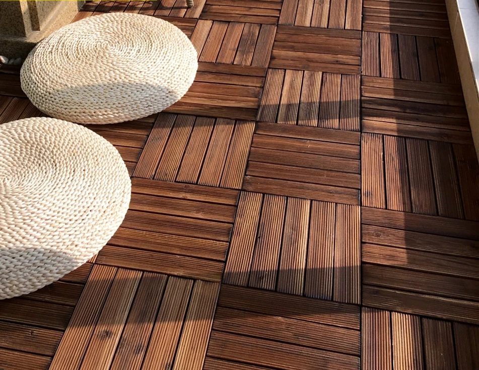 24 шт. уличный ковер из карбонизированной древесины|wood carpet|carpeting carpetswood flooring carpet |