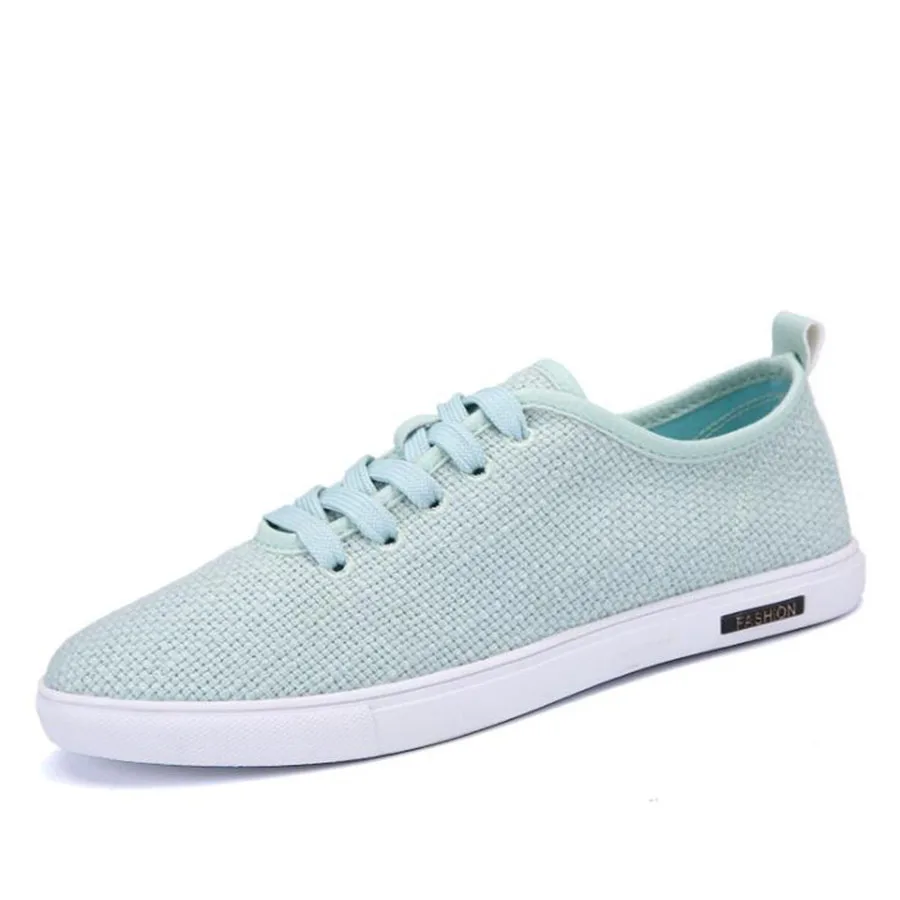 Summer Concise and Comfortable Men's Shoes Canvas Low-cut Breathable Casual Versatile Linen Tide Solid Colors | Обувь