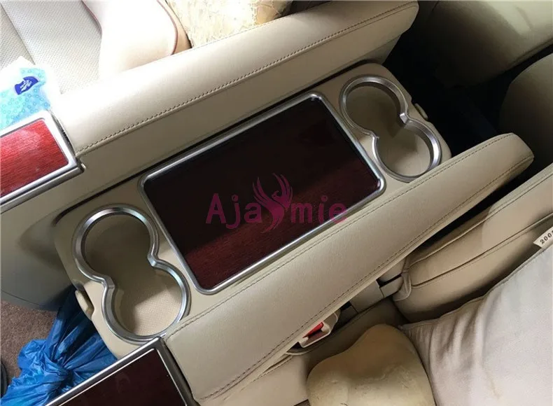 Chrome Car Styling Water Cup Holder Overlay Trim Garnish Panel For Toyota Alphard VELLFIRE 30 2016-2019 Accessories | Автомобили и