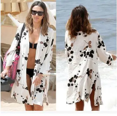 Одежда для защиты от солнца женский свободный купальник бикини большого размера