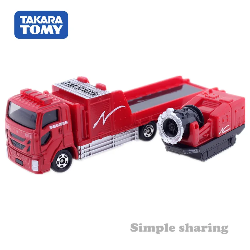 Takara Tomy Tomica No.128 Пожарная служба NAHA набор моделей грузовиков с гипертуманом литые