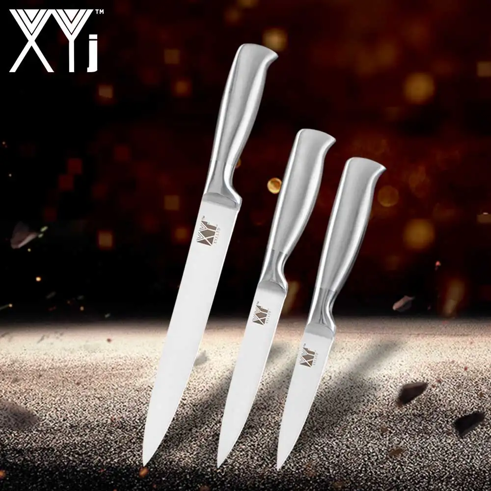 Slicer Utility Fruit XYj ножи из нержавеющей стали для очистки овощей, нож для нарезки хлеба, набор кухонных ножей шеф-повара, профессиональный японский кухонный нож для приготовления пищи - Цвет: Slicer Utility Fruit